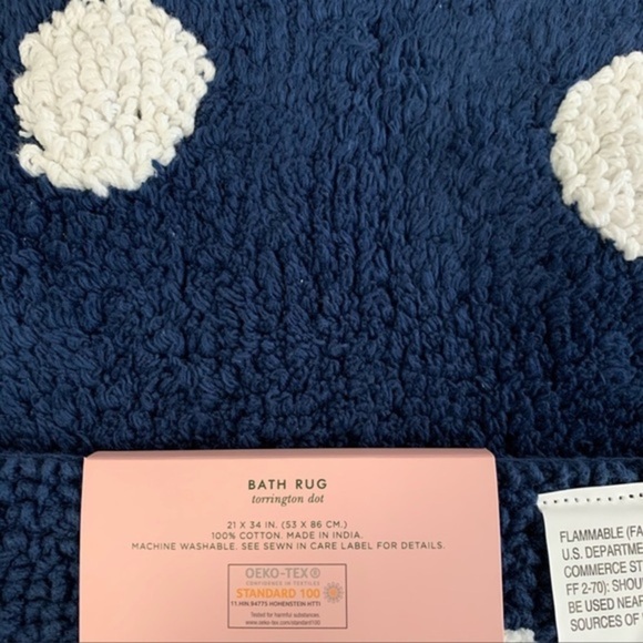 NWT Kate Spade Torrington Dot Bath Rug - Picture 5 of 6
